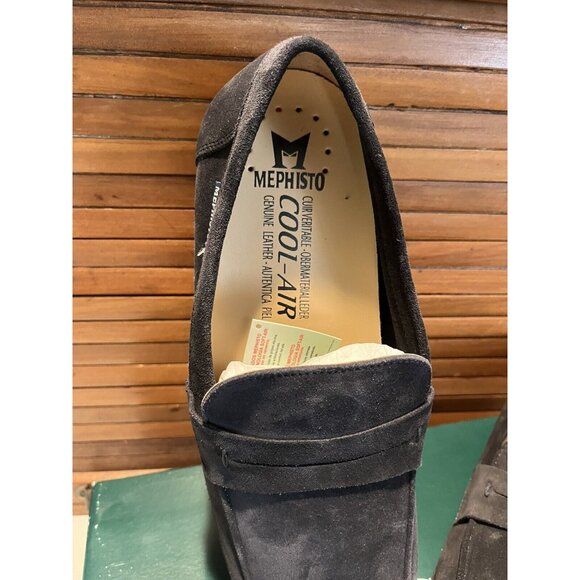 New w/ Box MEPHISTO Alexis Mocassin Loafer Blue Suede 9855  EU 11.5  US 12 - Picture 3 of 13